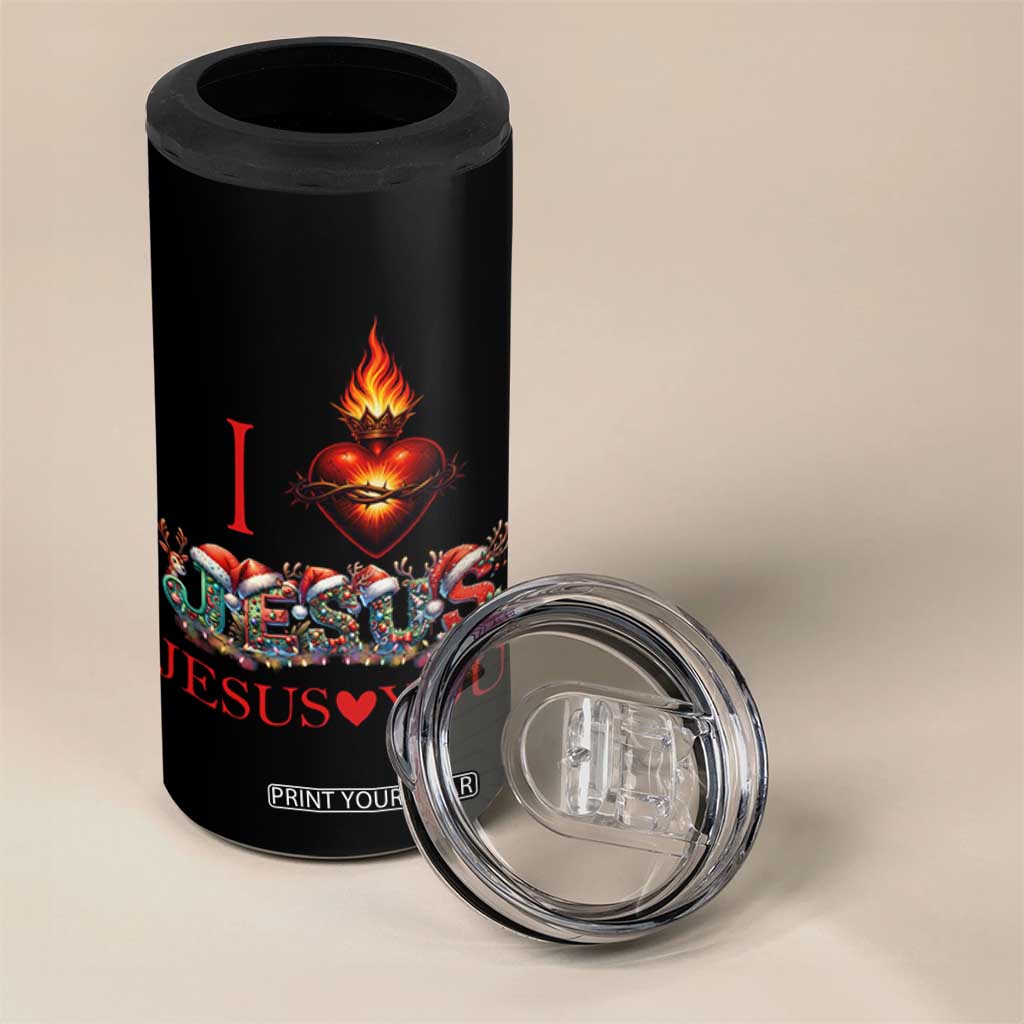 Jesus Christian Christmas 4 in 1 Can Cooler Tumbler Cross Bible Verse Faith Love TS14 Print Your Wear