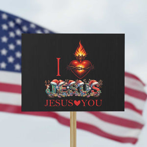 Jesus Christian Christmas Protest Sign Cross Bible Verse Faith Love TS14 Horizontal 18" × 24" Black Print Your Wear