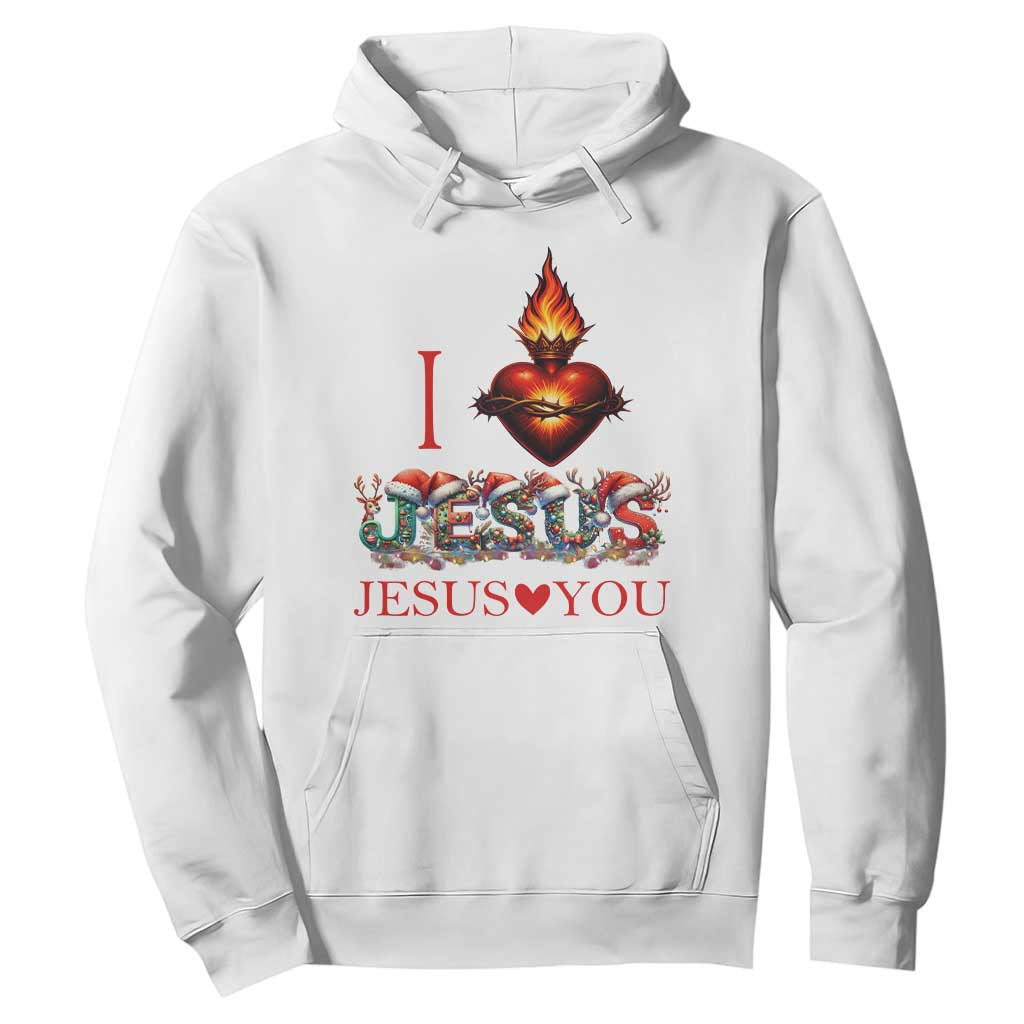 Jesus Christian Christmas Hoodie Cross Bible Verse Faith Love TS14 White Print Your Wear