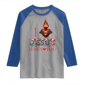 Jesus Christian Christmas Raglan Shirt Cross Bible Verse Faith Love TS14 Sport Gray Royal Print Your Wear
