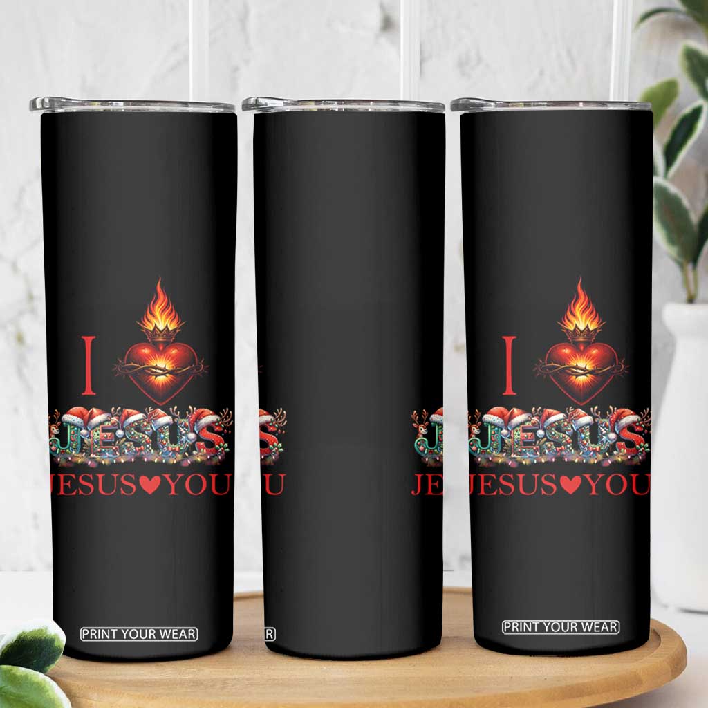 Jesus Christian Christmas Skinny Tumbler Cross Bible Verse Faith Love TS14 Print Your Wear