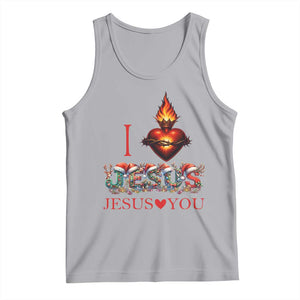 Jesus Christian Christmas Tank Top Cross Bible Verse Faith Love TS14 Athletic Heather Print Your Wear