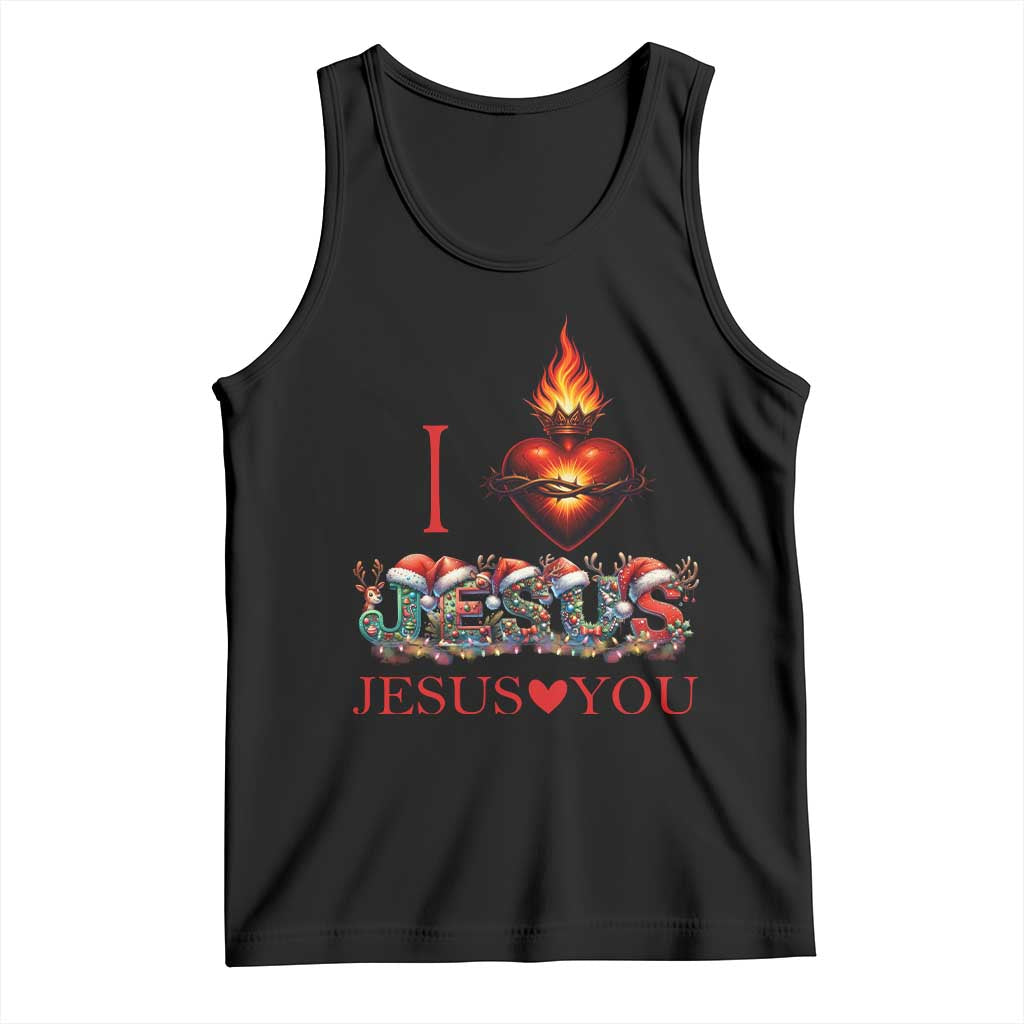 Jesus Christian Christmas Tank Top Cross Bible Verse Faith Love TS14 Black Print Your Wear