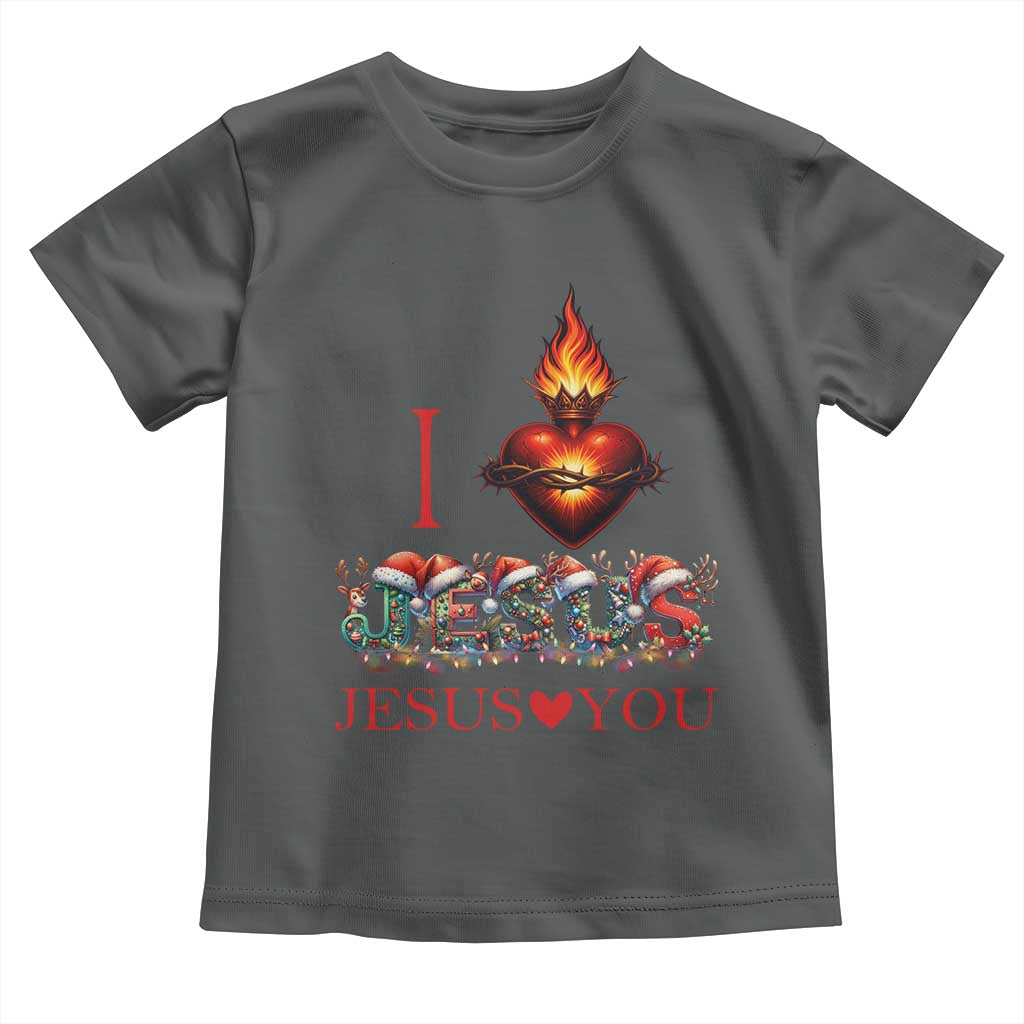 Jesus Christian Christmas Toddler T Shirt Cross Bible Verse Faith Love TS14 Dark Heather Print Your Wear
