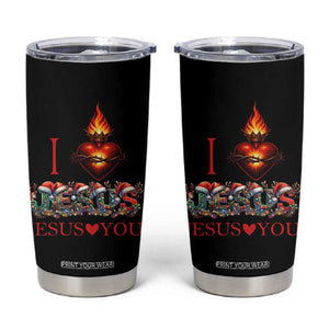 Jesus Christian Christmas Tumbler Cup Cross Bible Verse Faith Love TS14 Black Print Your Wear