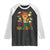 Funny Mexican Cat Christmas Raglan Shirt Feliz Navidad Sombrero Kitty Xmas - Print Your Wear