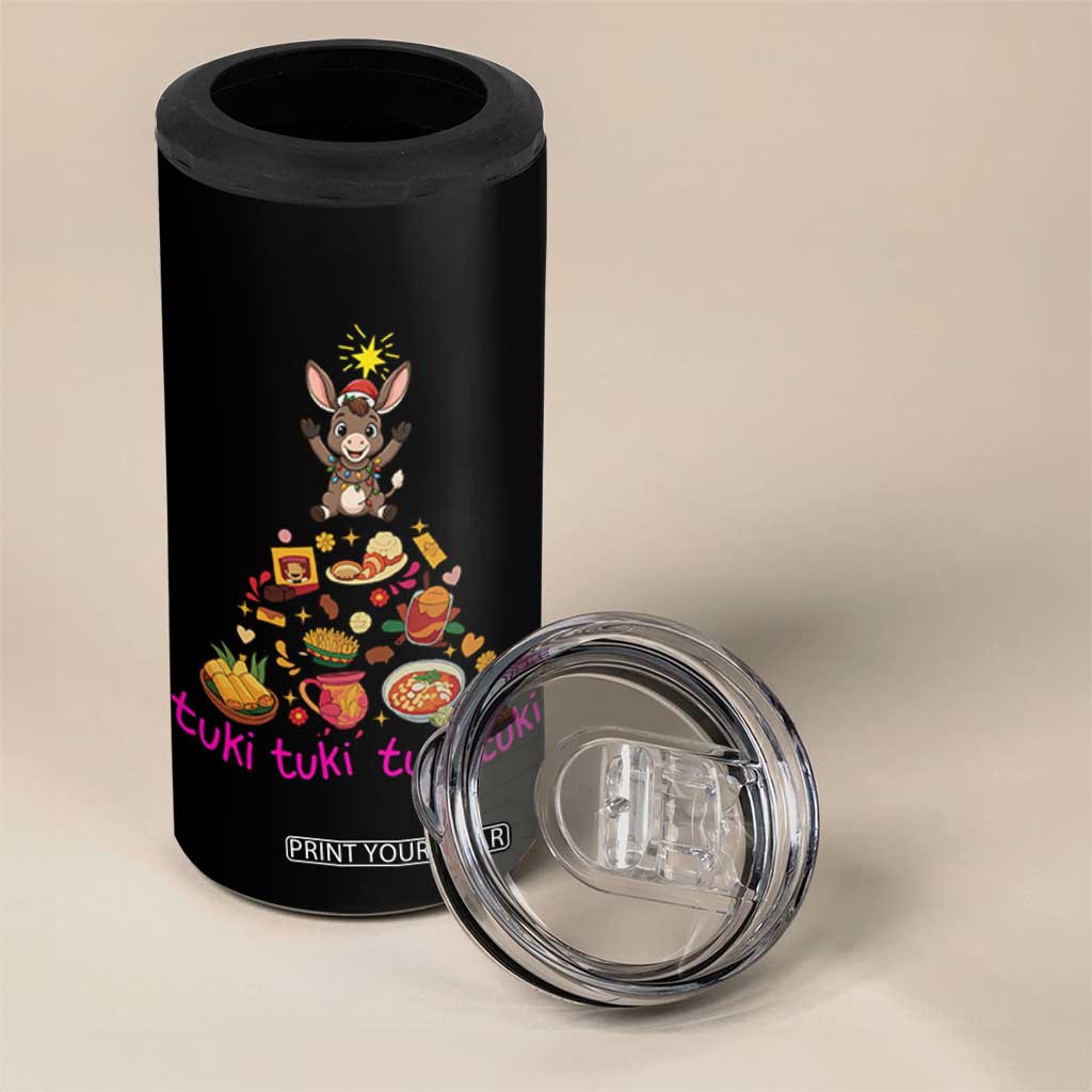 Mi Burrito Sabanero 4 in 1 Can Cooler Tumbler Donkey Mexican Christmas TS14 Print Your Wear