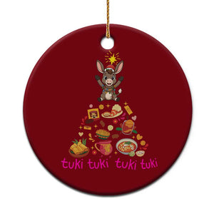 Mi Burrito Sabanero Ceramic Ornament Donkey Mexican Christmas TS14 1pc Red Print Your Wear