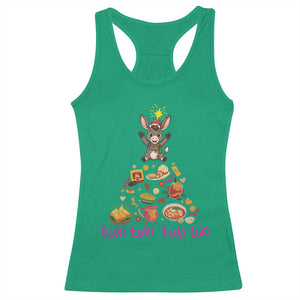 Mi Burrito Sabanero Racerback Tank Top Donkey Mexican Christmas TS14 Irish Green Print Your Wear