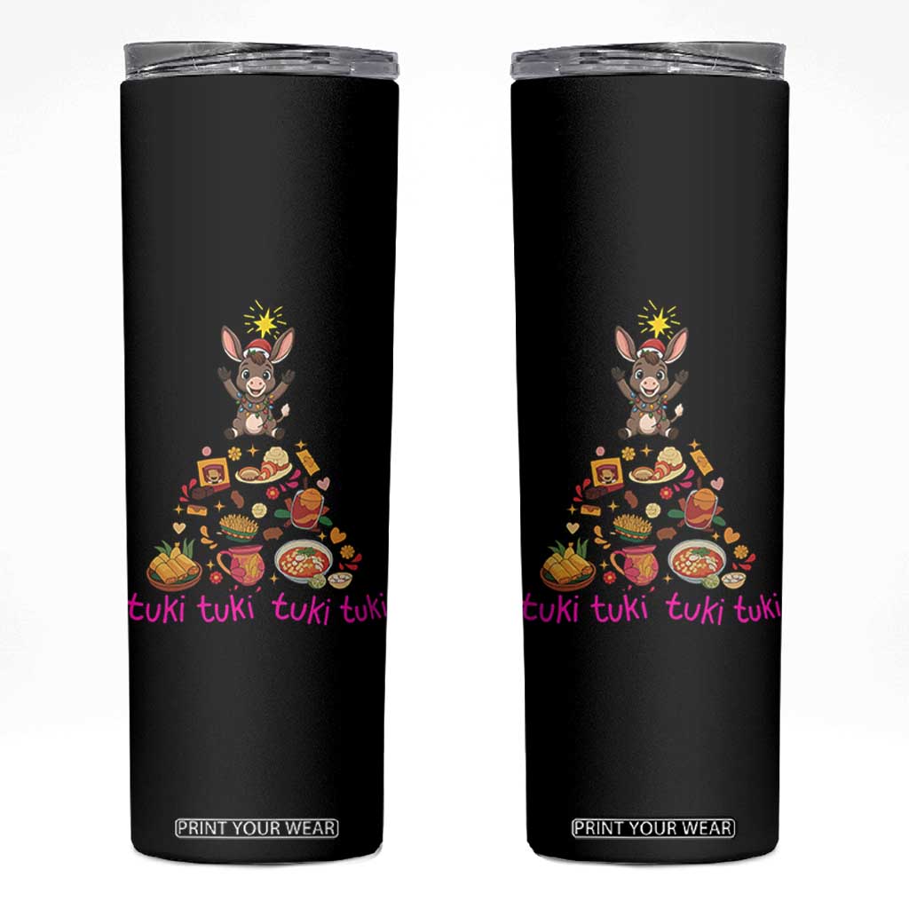 Mi Burrito Sabanero Skinny Tumbler Donkey Mexican Christmas TS14 Black Print Your Wear