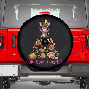 Mi Burrito Sabanero Spare Tire Cover Donkey Mexican Christmas TS14 Black Print Your Wear