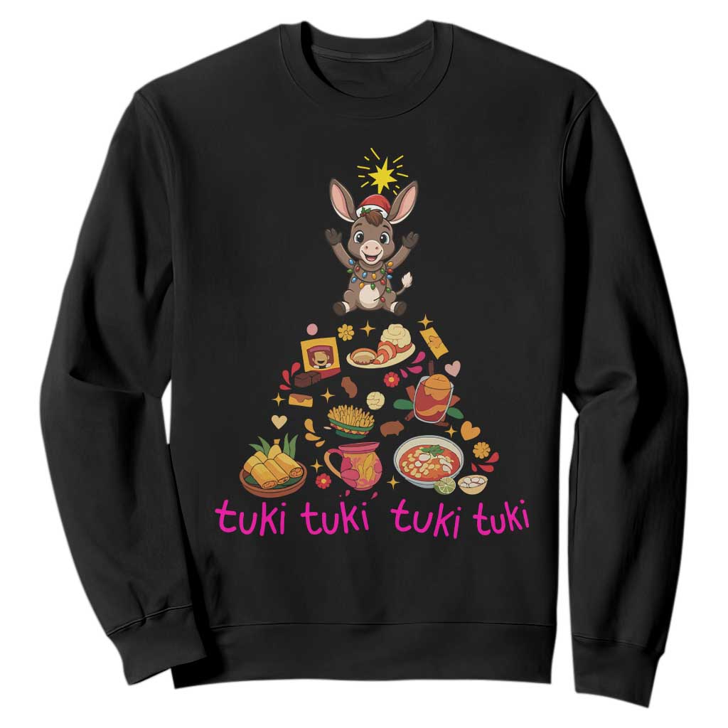 Mi Burrito Sabanero Sweatshirt Donkey Mexican Christmas TS14 Black Print Your Wear