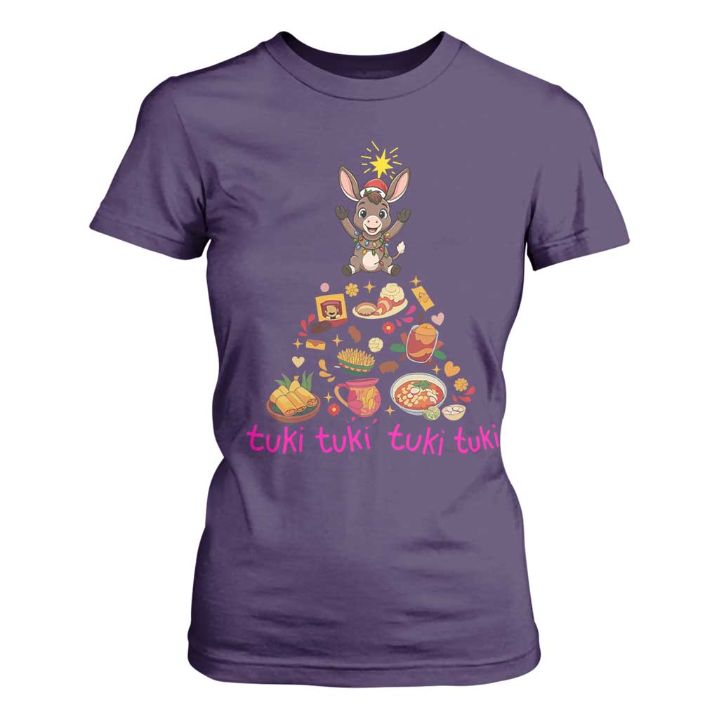 Mi Burrito Sabanero T Shirt For Women Donkey Mexican Christmas TS14 Purple Print Your Wear