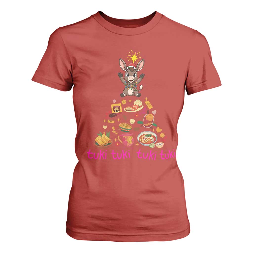 Mi Burrito Sabanero T Shirt For Women Donkey Mexican Christmas TS14 Red Print Your Wear