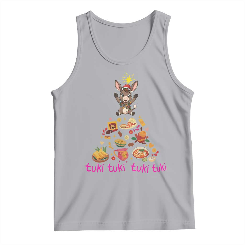 Mi Burrito Sabanero Tank Top Donkey Mexican Christmas TS14 Athletic Heather Print Your Wear