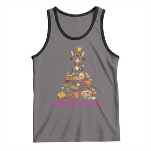 Mi Burrito Sabanero Tank Top Donkey Mexican Christmas TS14 Deep Heather Black Print Your Wear