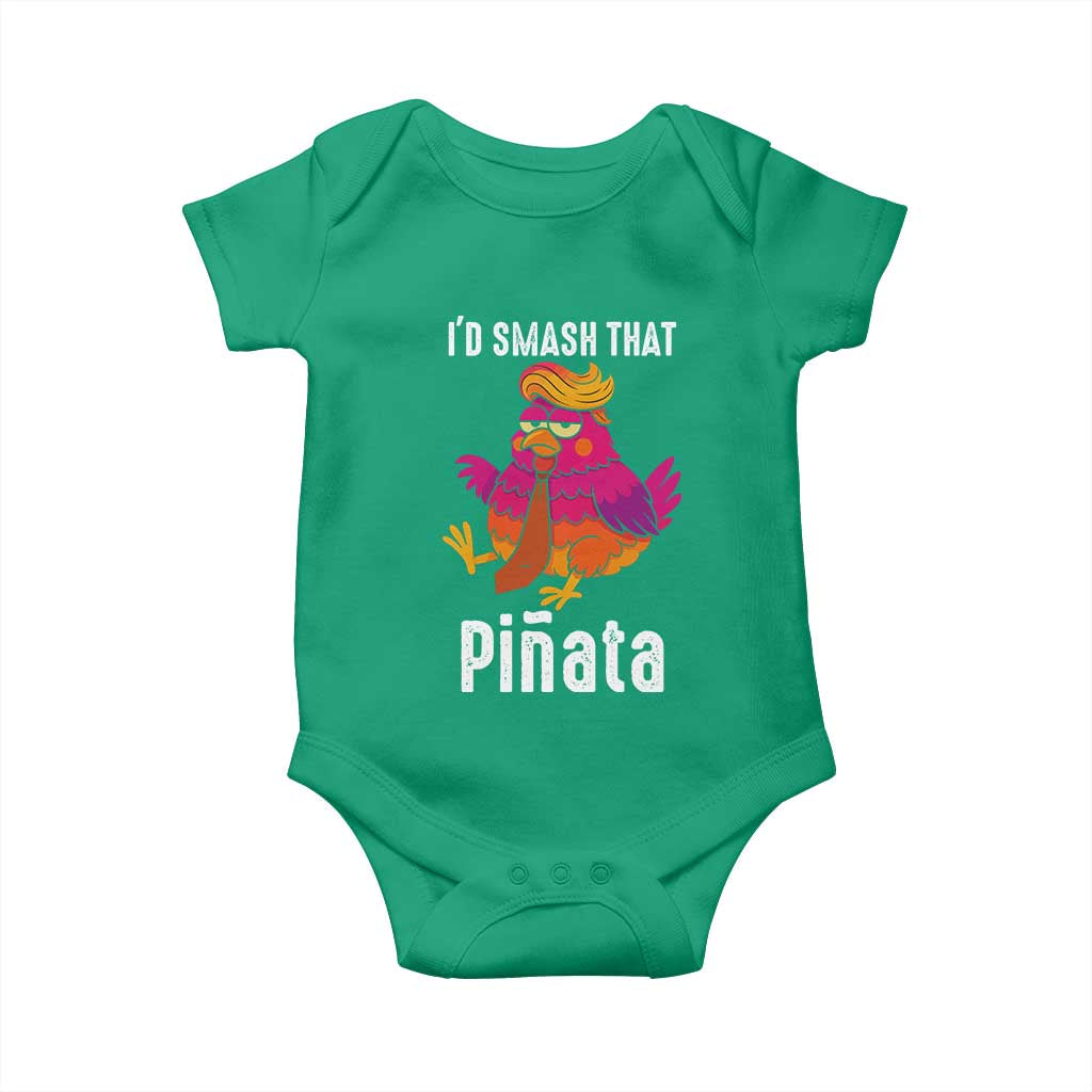 Funny Pinata Mexican Baby Onesie Trump Always Chicken TS14 Irish Green Print Your Wear