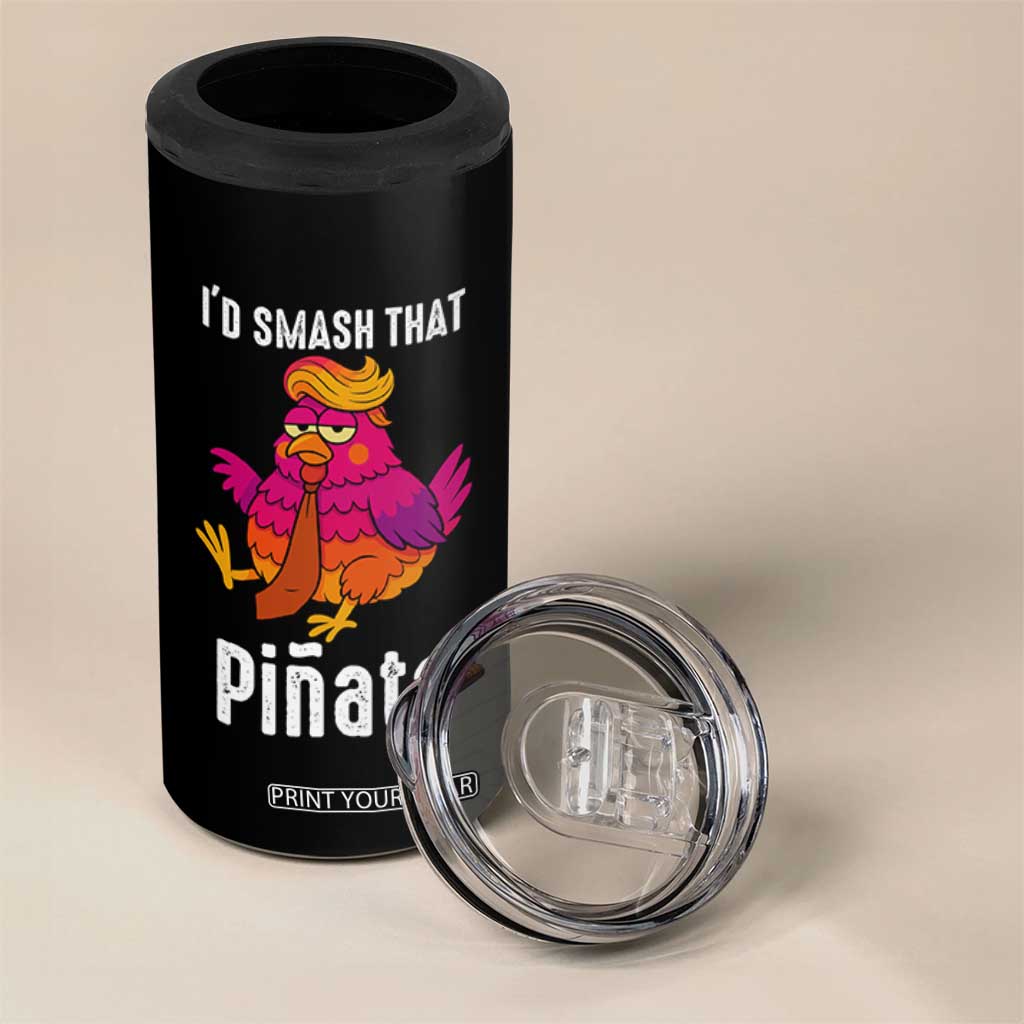 Funny Pinata Mexican 4 in 1 Can Cooler Tumbler Trump Always Chicken TS14 Print Your Wear