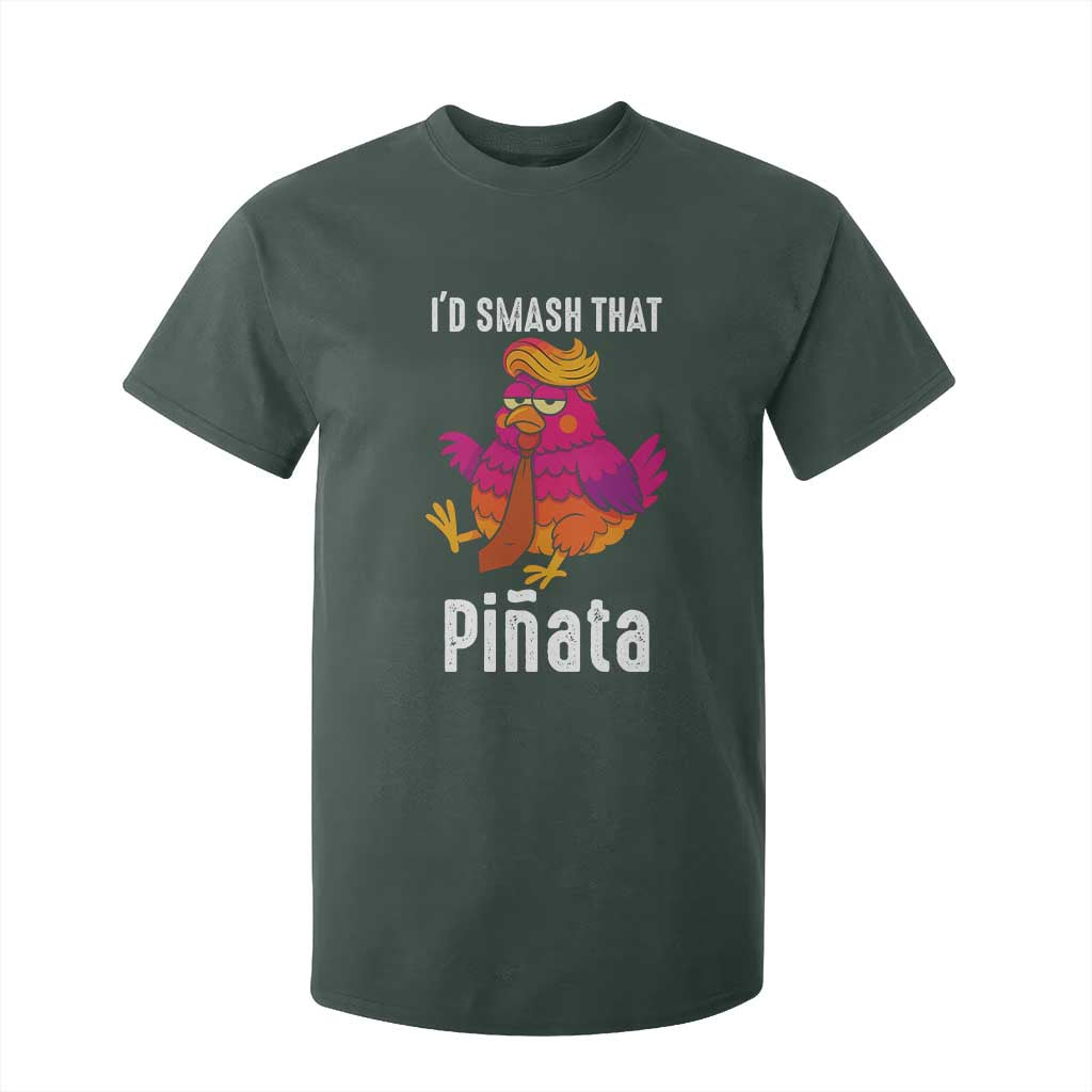 Funny Pinata Mexican T Shirt For Kid Trump Always Chicken TS14 Dark Forest Green Print Your Wear