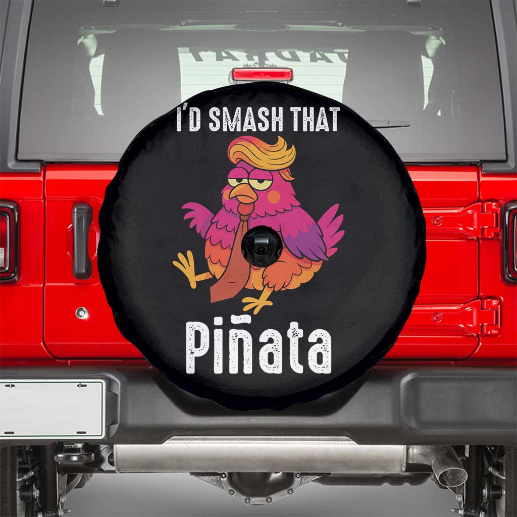 Funny Pinata Mexican Spare Tire Cover Trump Always Chicken TS14 Black Print Your Wear