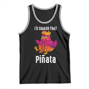 Funny Pinata Mexican Tank Top Trump Always Chicken TS14 Black Athletic Heather Print Your Wear