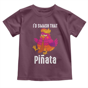 Funny Pinata Mexican Toddler T Shirt Trump Always Chicken TS14 Maroon Print Your Wear