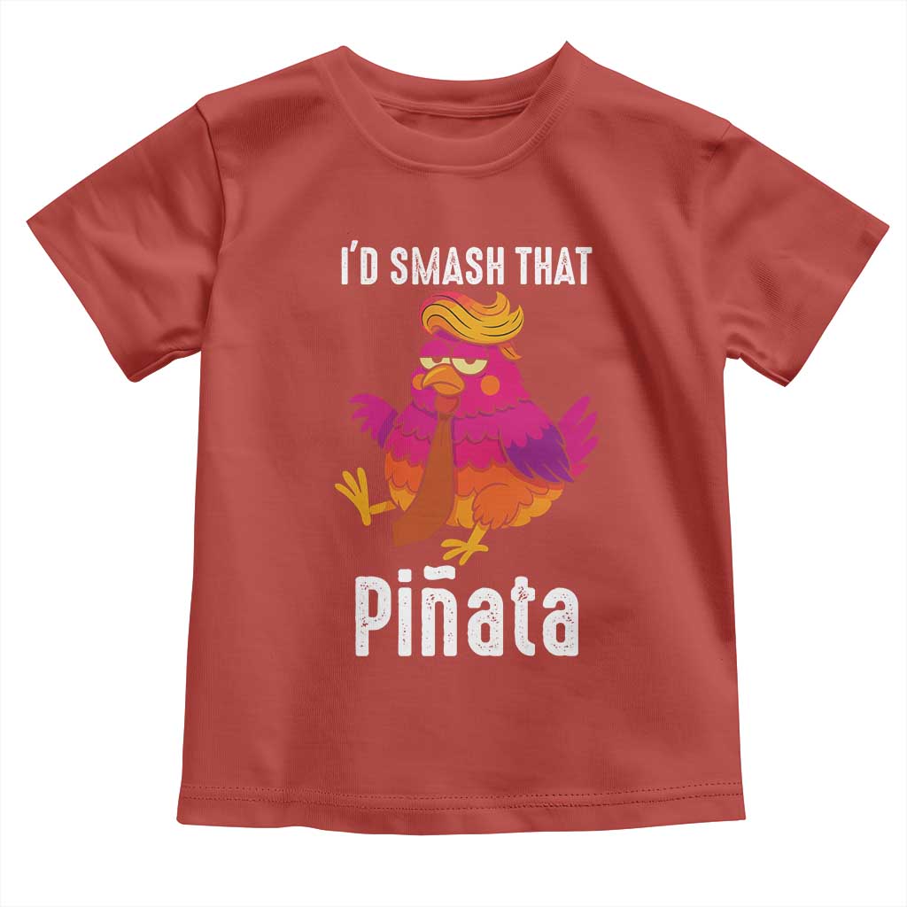 Funny Pinata Mexican Toddler T Shirt Trump Always Chicken TS14 Red Print Your Wear