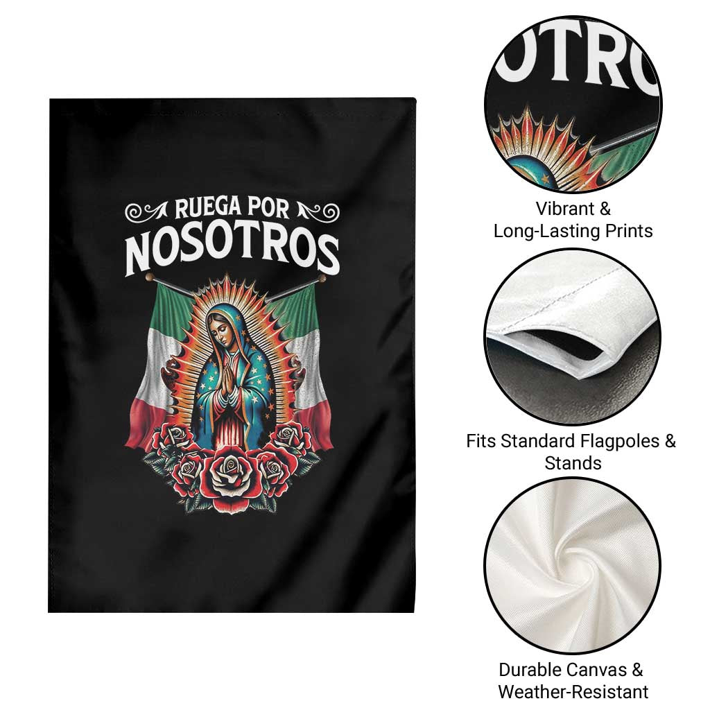 Our Lady of Guadalupe Garden Flag Virgin Mary Mexican Flag TS14 Print Your Wear