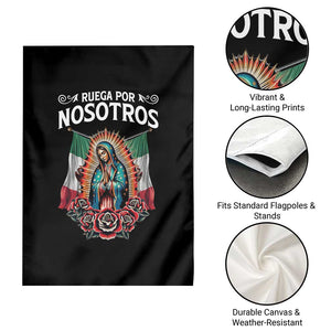 Our Lady of Guadalupe Garden Flag Virgin Mary Mexican Flag TS14 Print Your Wear