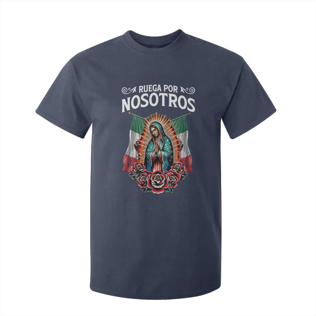 Our Lady of Guadalupe T Shirt For Kid Virgin Mary Mexican Flag TS14 Navy Print Your Wear