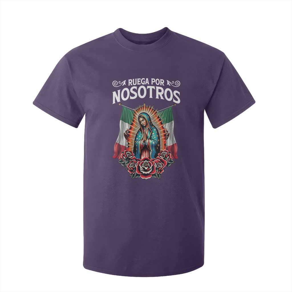 Our Lady of Guadalupe T Shirt For Kid Virgin Mary Mexican Flag TS14 Purple Print Your Wear