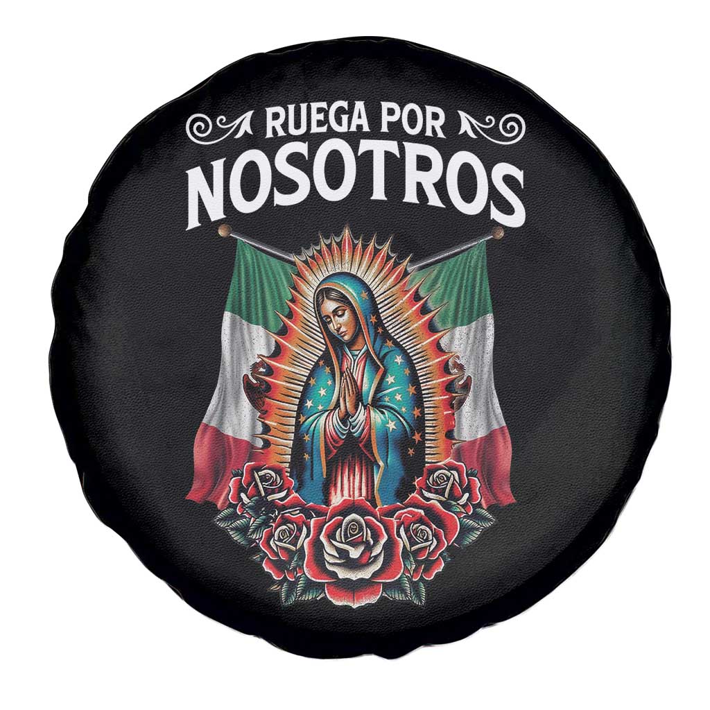 Our Lady of Guadalupe Spare Tire Cover Virgin Mary Mexican Flag TS14 Print Your Wear