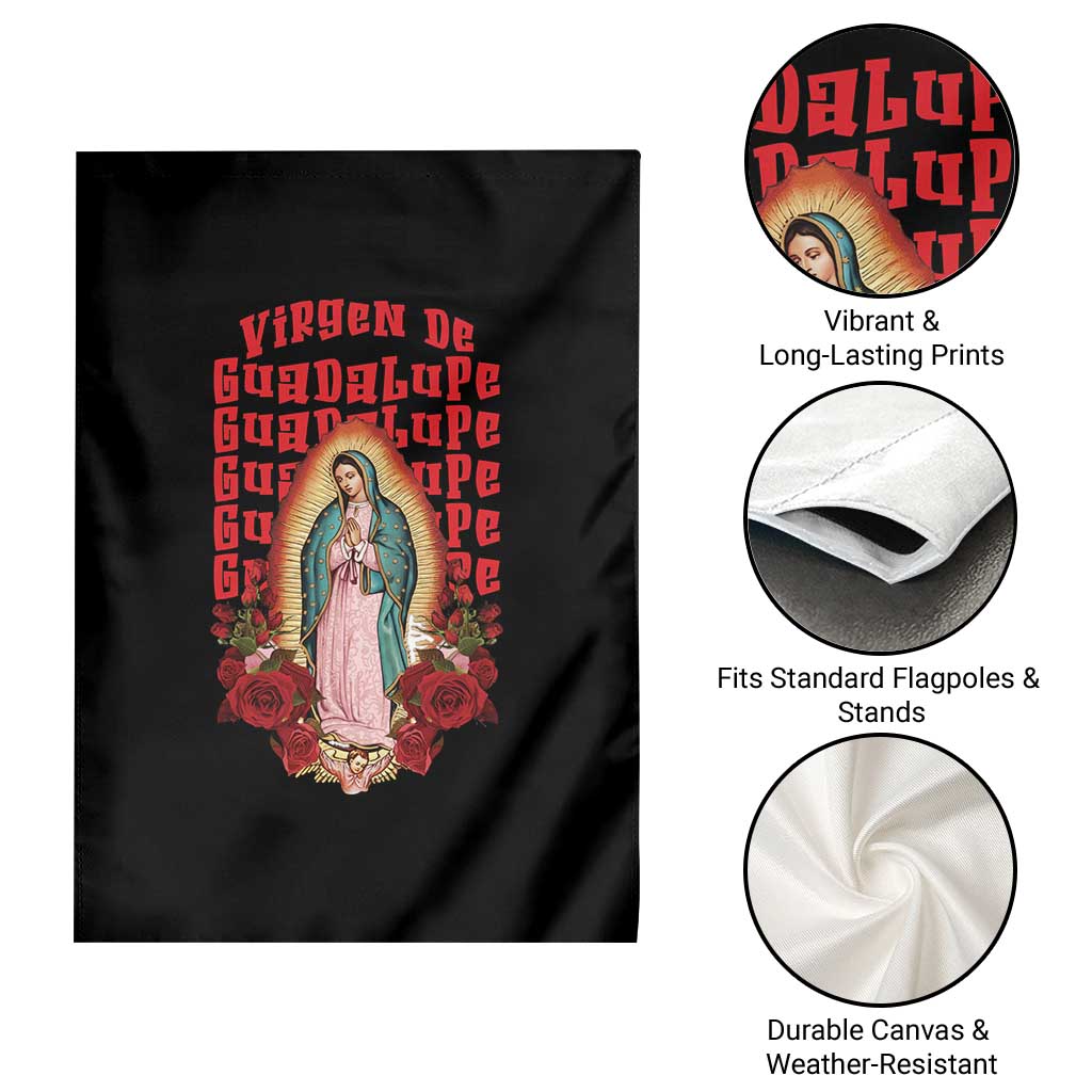 Our Lady of Guadalupe Garden Flag Saint Virgin Mary Mexican TS14 Print Your Wear