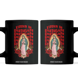 Our Lady of Guadalupe Coffee Mug Saint Virgin Mary Mexican TS14 Black Print Your Wear