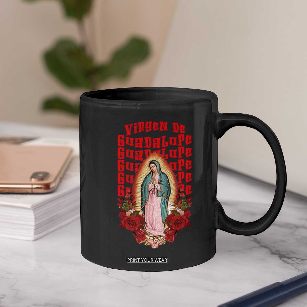 Our Lady of Guadalupe Coffee Mug Saint Virgin Mary Mexican TS14 Print Your Wear