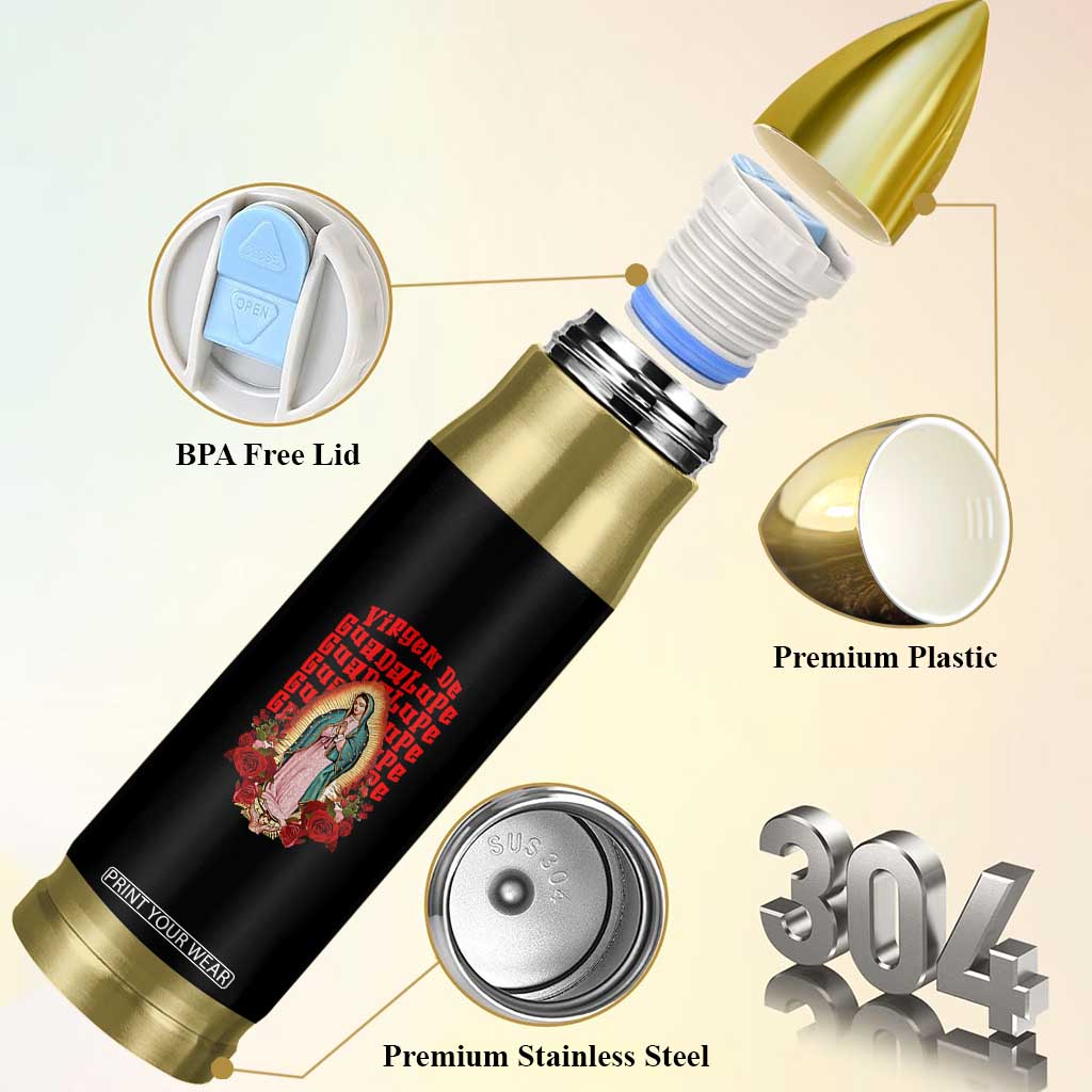 Our Lady of Guadalupe Bullet Tumbler Saint Virgin Mary Mexican TS14 Print Your Wear