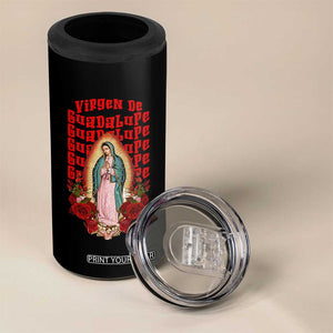 Our Lady of Guadalupe 4 in 1 Can Cooler Tumbler Saint Virgin Mary Mexican TS14 Print Your Wear