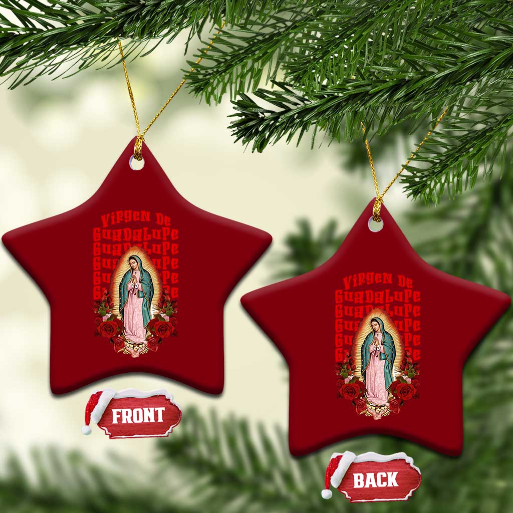 Our Lady of Guadalupe Ceramic Ornament Saint Virgin Mary Mexican TS14 Print Your Wear