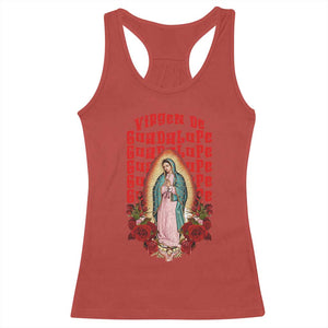 Our Lady of Guadalupe Racerback Tank Top Saint Virgin Mary Mexican TS14 Red Print Your Wear