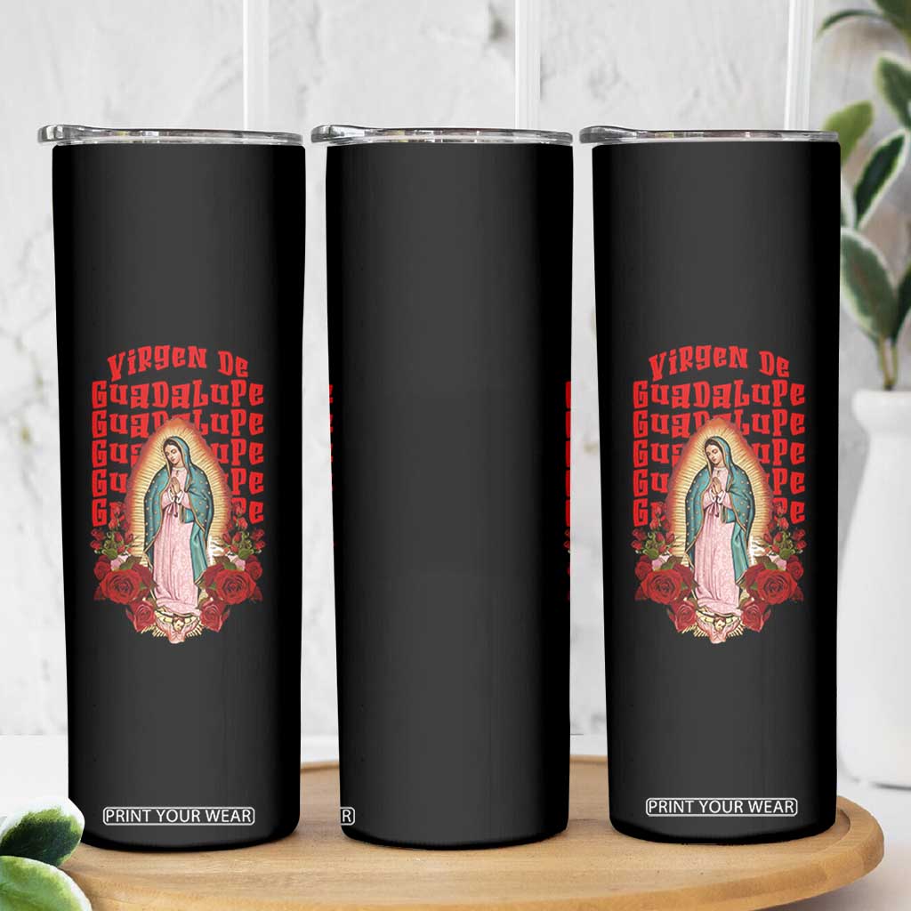 Our Lady of Guadalupe Skinny Tumbler Saint Virgin Mary Mexican TS14 Print Your Wear