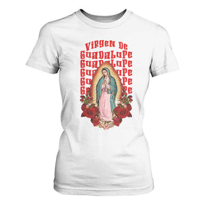 Our Lady of Guadalupe T Shirt For Women Saint Virgin Mary Mexican TS14 White Print Your Wear