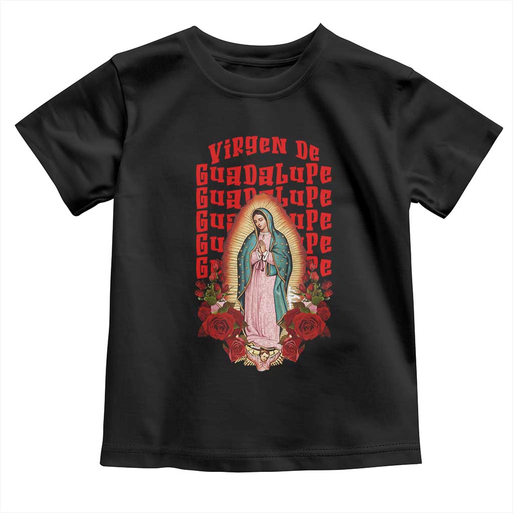 Our Lady of Guadalupe Toddler T Shirt Saint Virgin Mary Mexican TS14 Black Print Your Wear