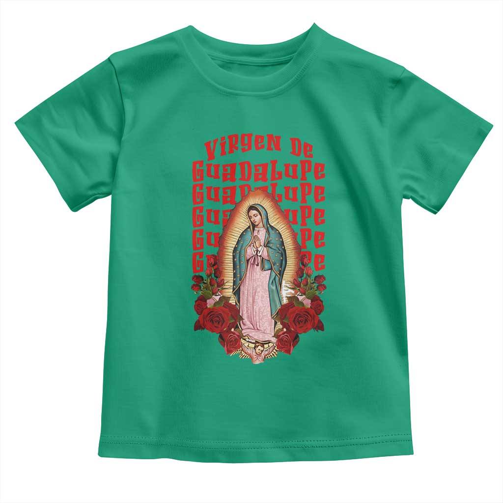 Our Lady of Guadalupe Toddler T Shirt Saint Virgin Mary Mexican TS14 Irish Green Print Your Wear