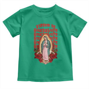 Our Lady of Guadalupe Toddler T Shirt Saint Virgin Mary Mexican TS14 Irish Green Print Your Wear