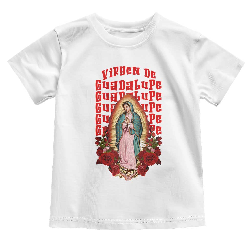 Our Lady of Guadalupe Toddler T Shirt Saint Virgin Mary Mexican TS14 White Print Your Wear