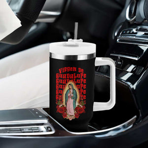 Our Lady of Guadalupe Tumbler With Handle Saint Virgin Mary Mexican TS14 Print Your Wear