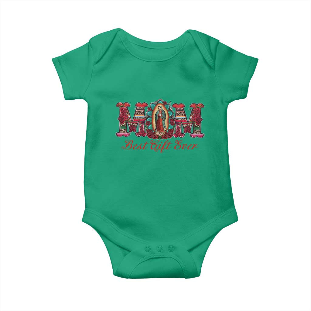 Our Lady of Guadalupe Baby Onesie Virgin Mary Christian TS14 Irish Green Print Your Wear