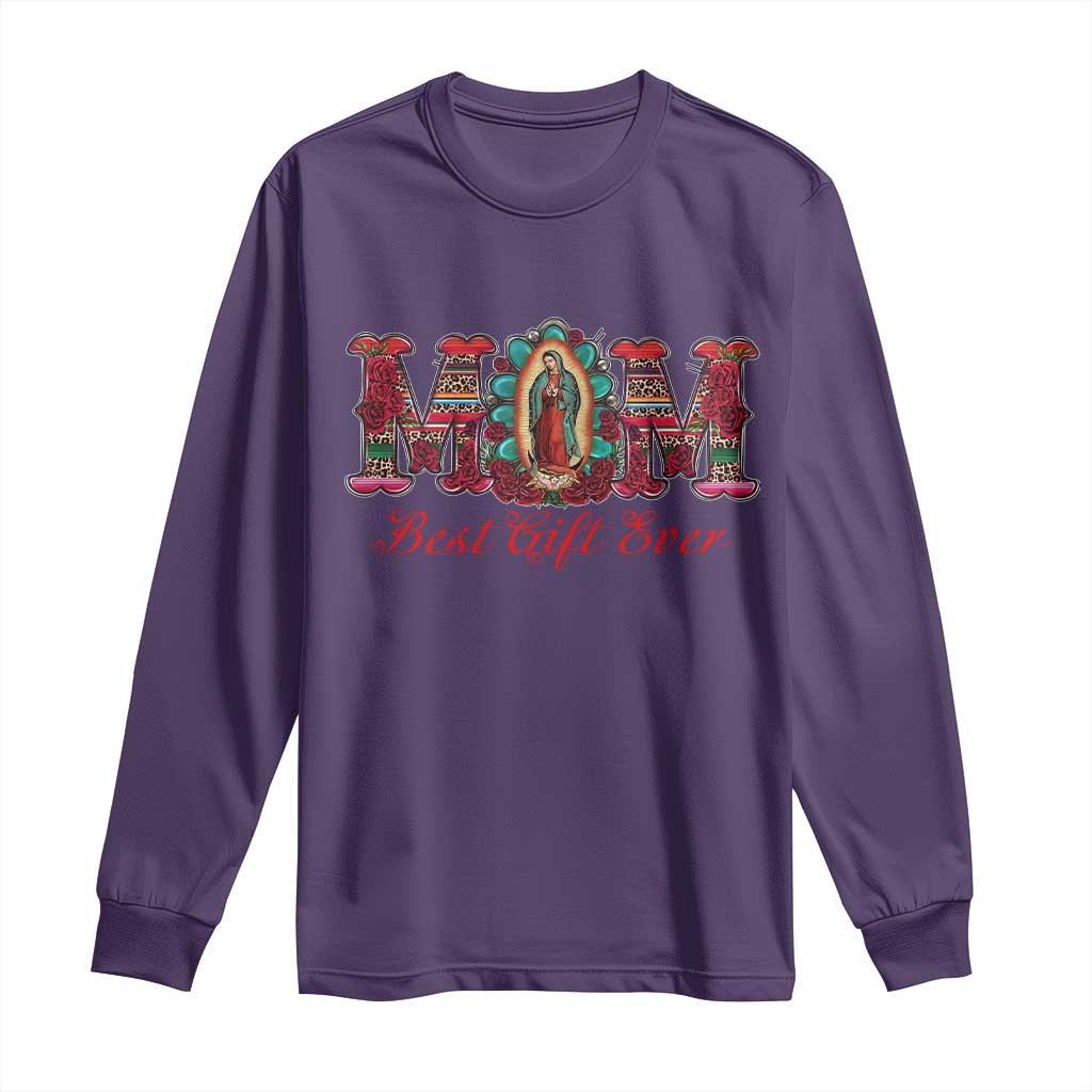Our Lady of Guadalupe Long Sleeve Shirt Virgin Mary Christian TS14 Purple Print Your Wear
