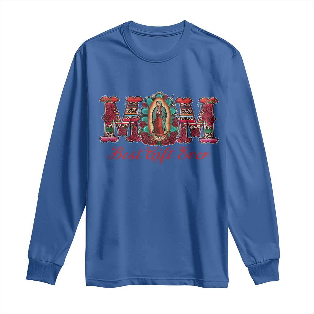 Our Lady of Guadalupe Long Sleeve Shirt Virgin Mary Christian TS14 Royal Blue Print Your Wear