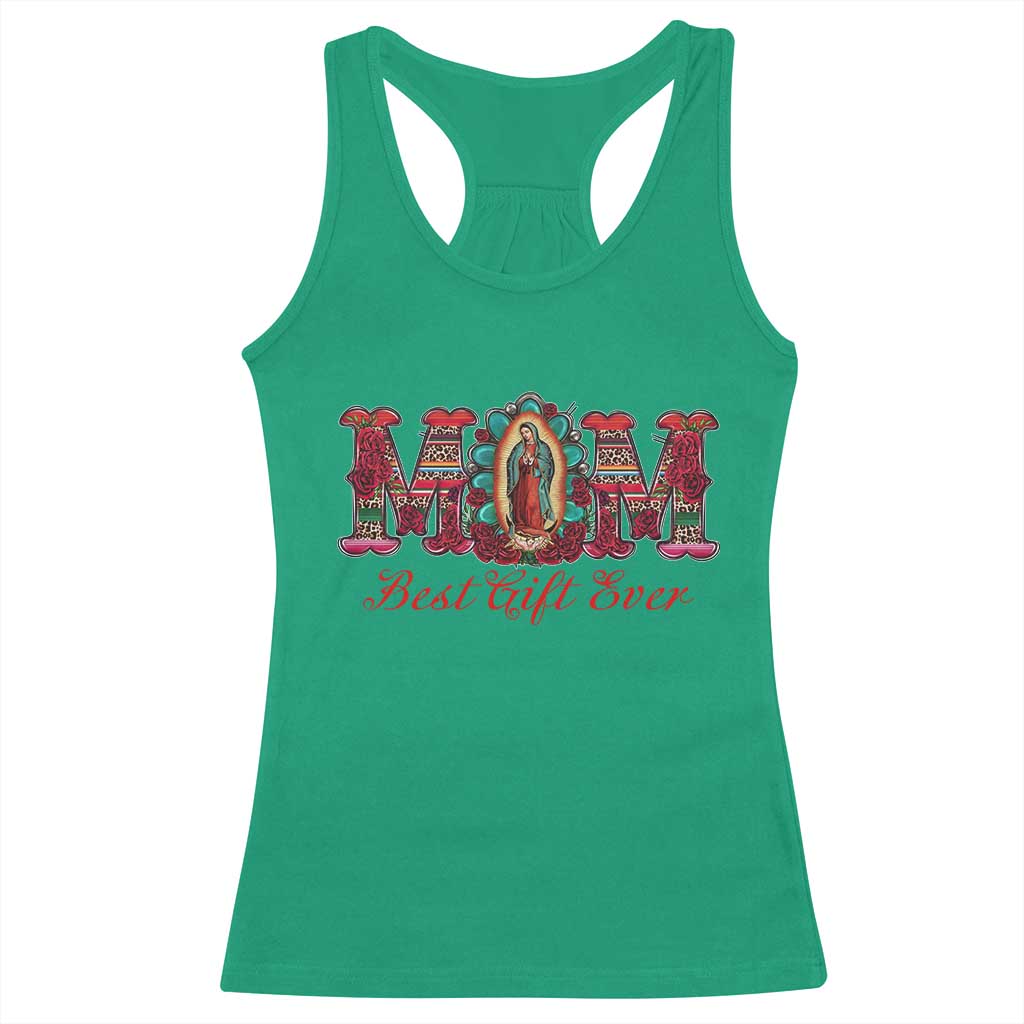 Our Lady of Guadalupe Racerback Tank Top Virgin Mary Christian TS14 Irish Green Print Your Wear